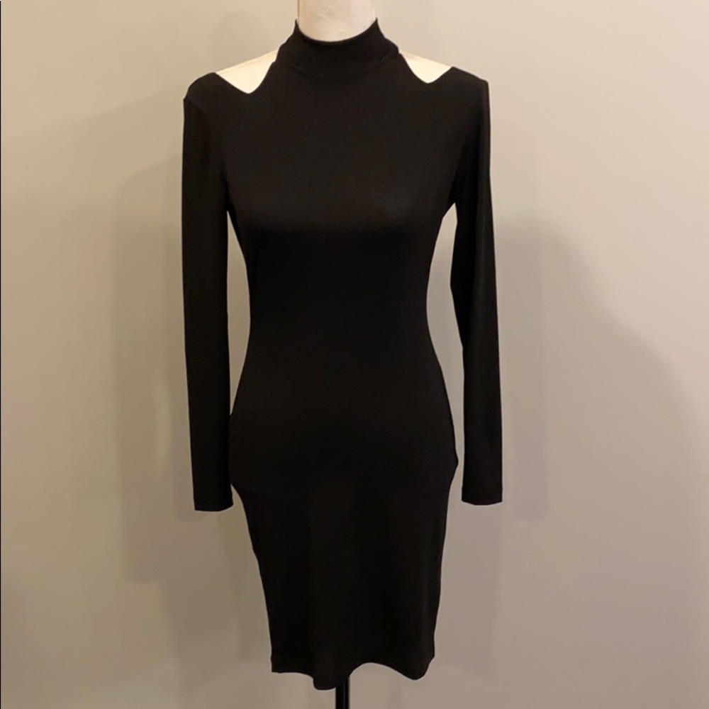 ASOS Black Mini Dress with Open Back